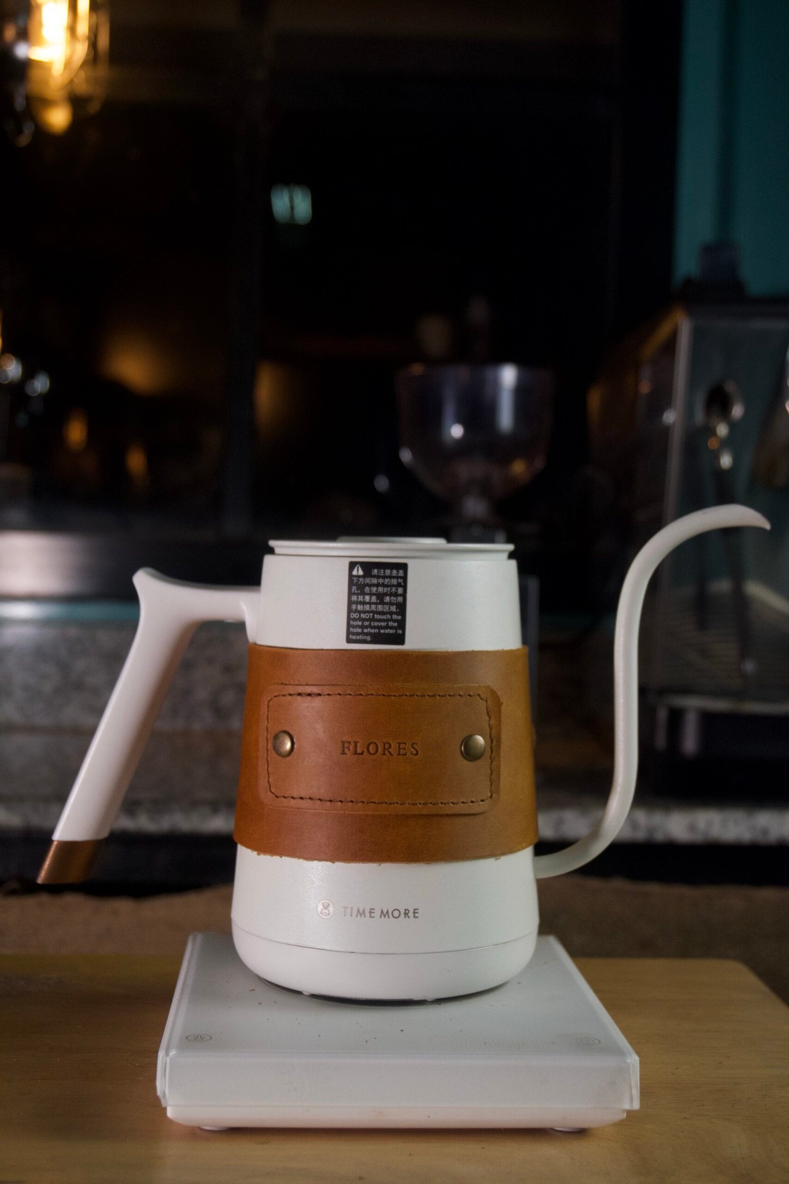 Deri Kettle Kılıfı El Yapımı by Flores TIMEMORE