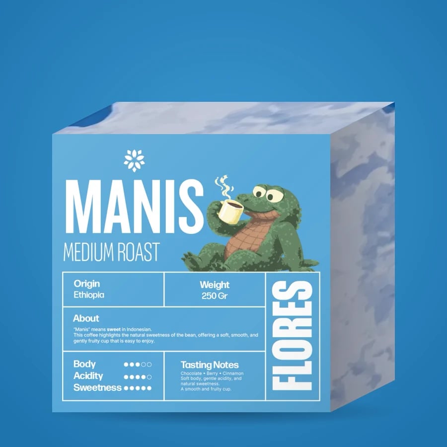 Flores Roastery Manis kahve paketi