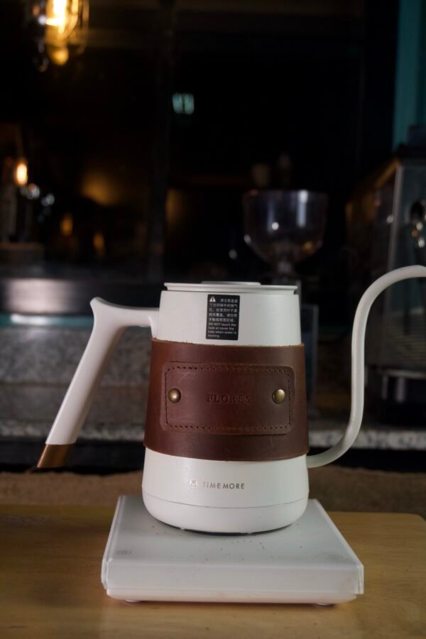 Deri Kettle Kılıfı El Yapımı by Flores TIMEMORE